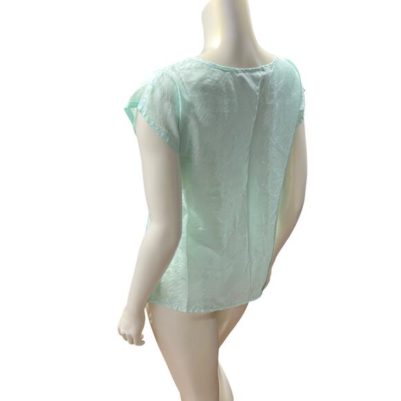 Aansworth 90s Aqua Blue Top – Office Casual, Good Condition - Picture 14 of 16